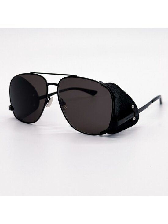 NEW SAINT LAURENT SL 653 LEON 002 SUNGLASSES AVIATOR BLACK GRAY WOMEN SL653 LEON main image 7